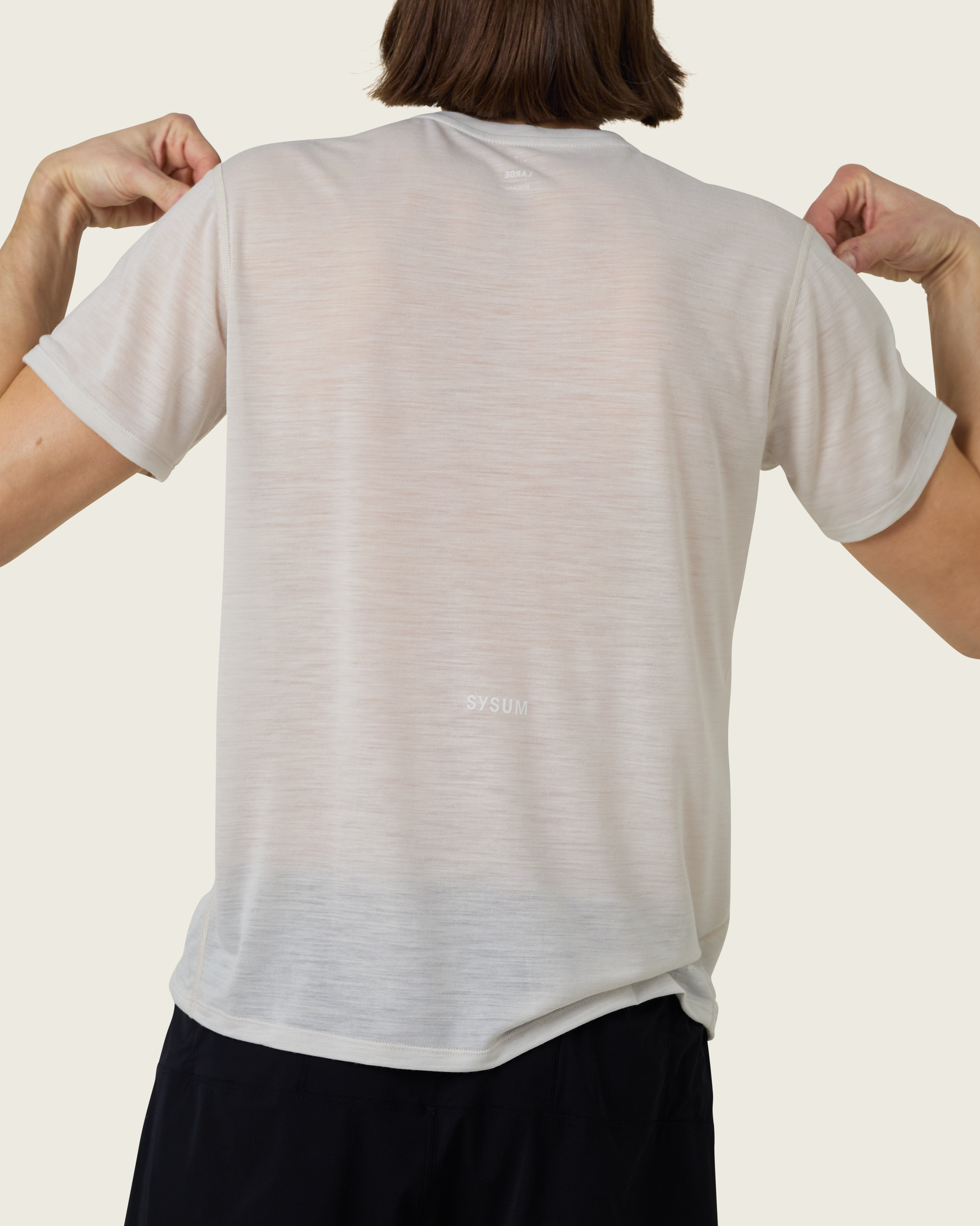 SYSUM Men's Merino One Tee - Detail Back