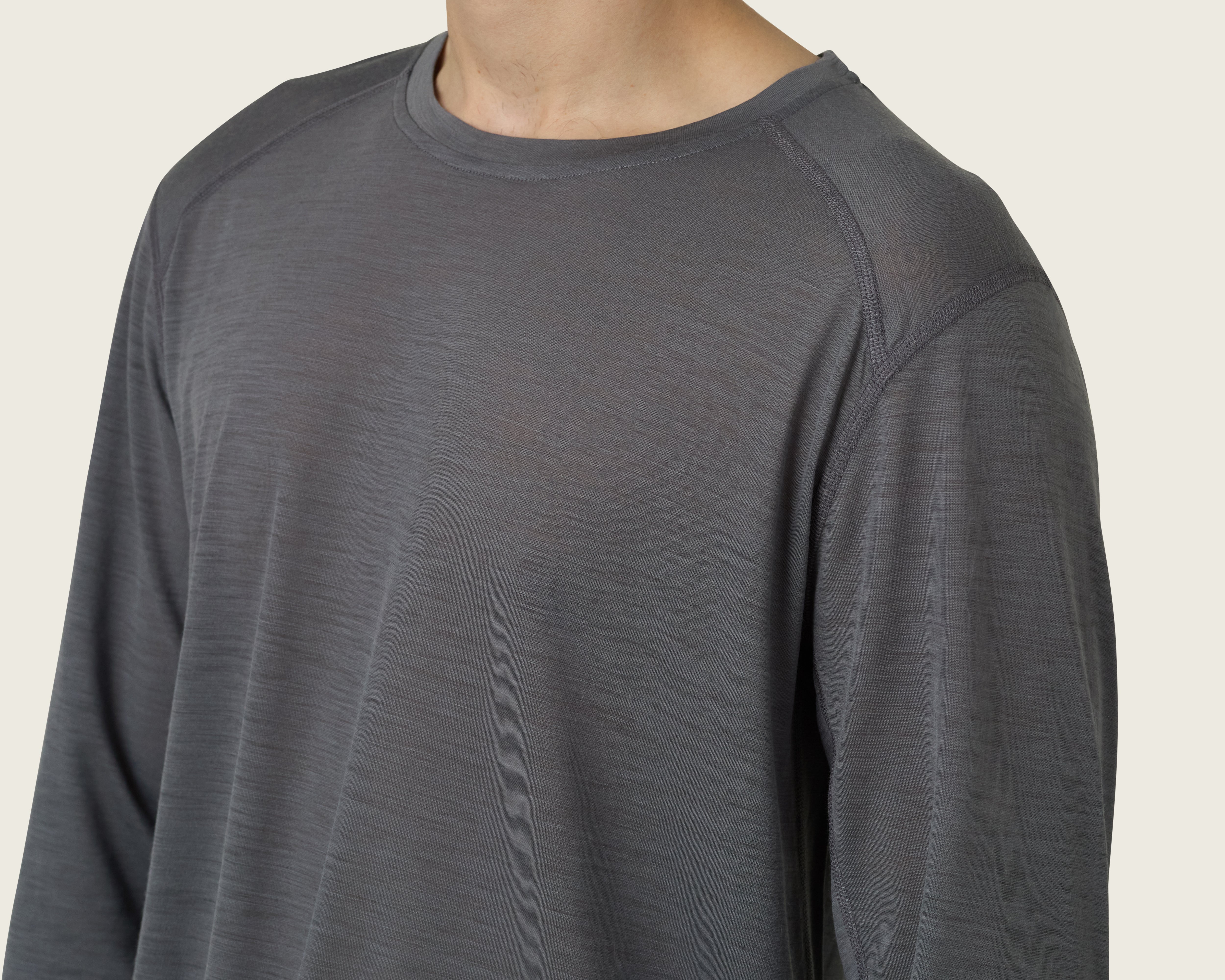 SYSUM Mens Merino Two Long Sleeve - Shoulder Seam