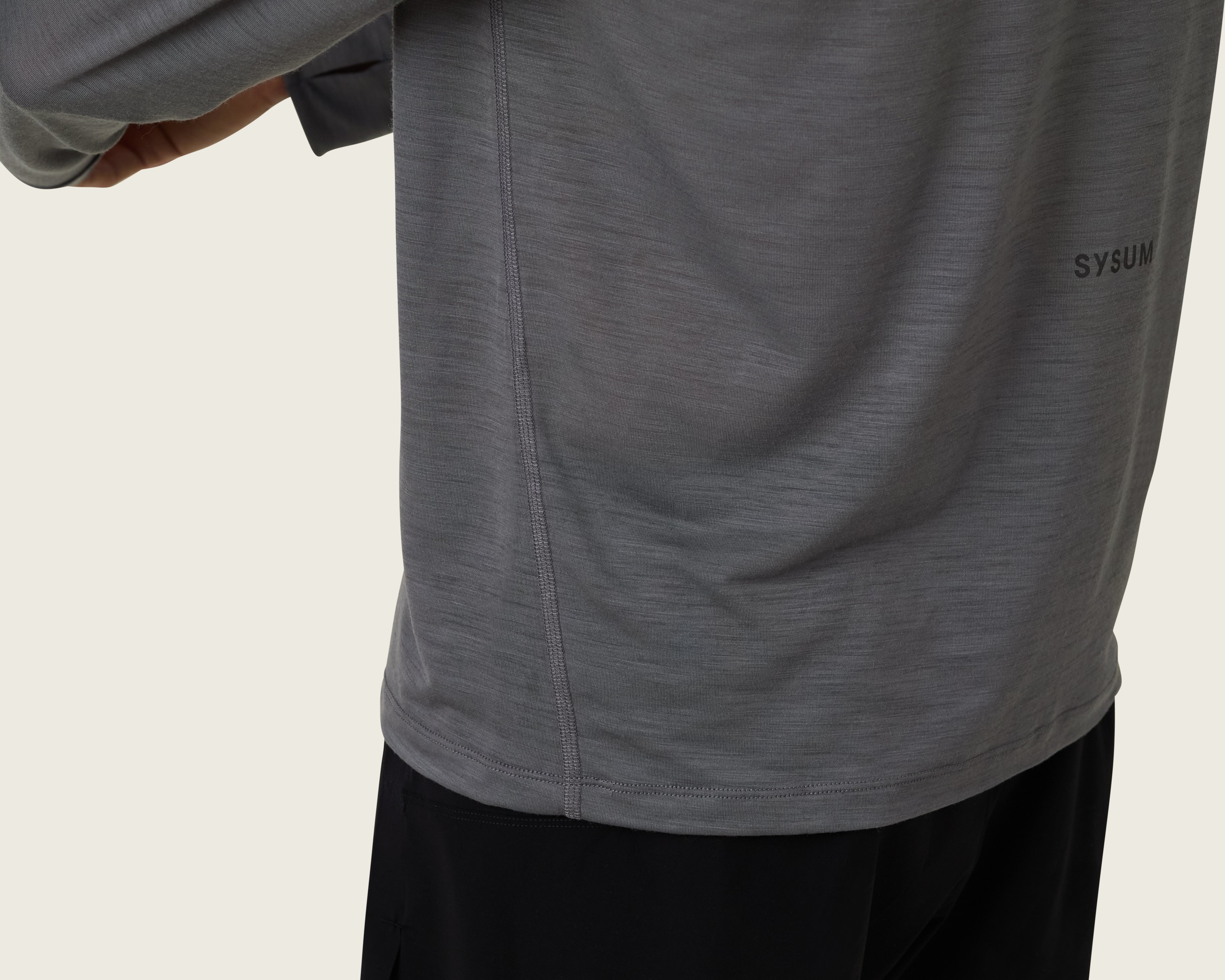 SYSUM Mens Merino Two Long Sleeve - Side Seam