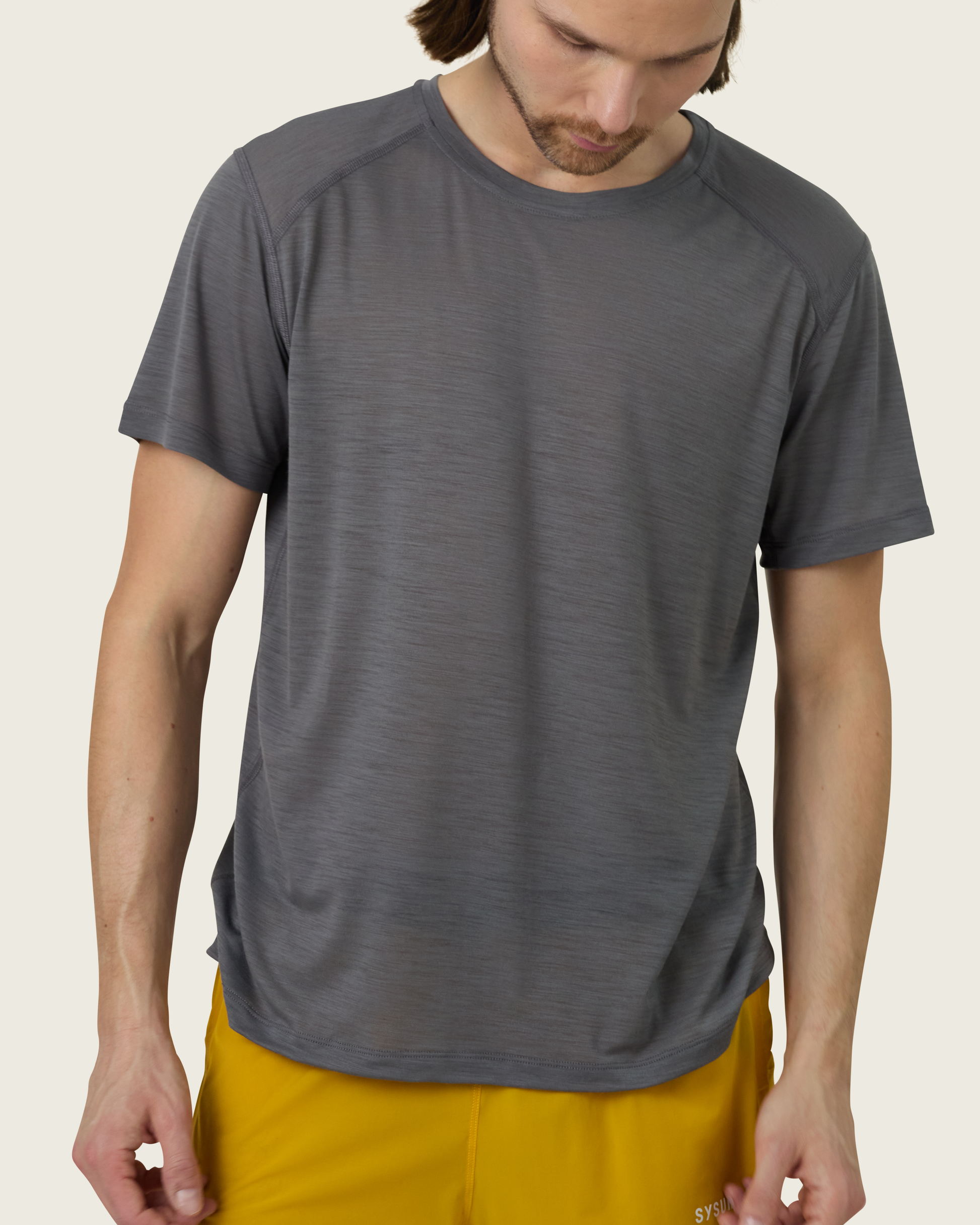 SYSUM Men's Merino Two Tee - Detail Front