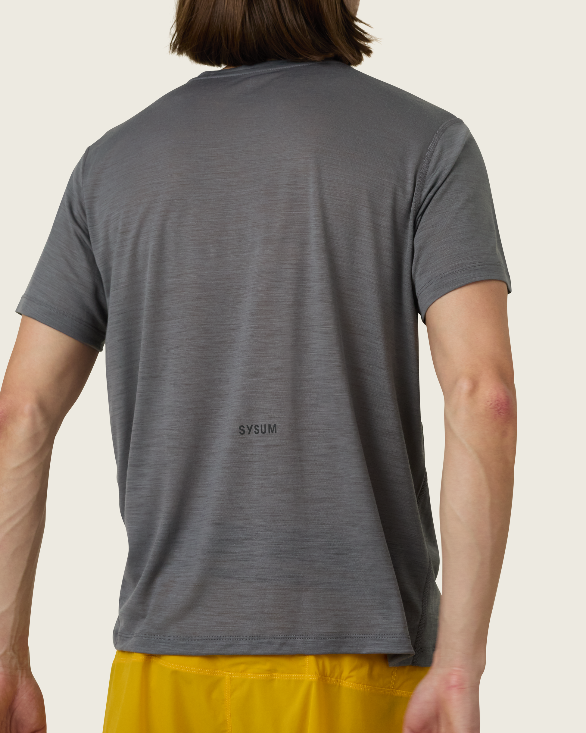 SYSUM Men's Merino Two Tee - Detail Back