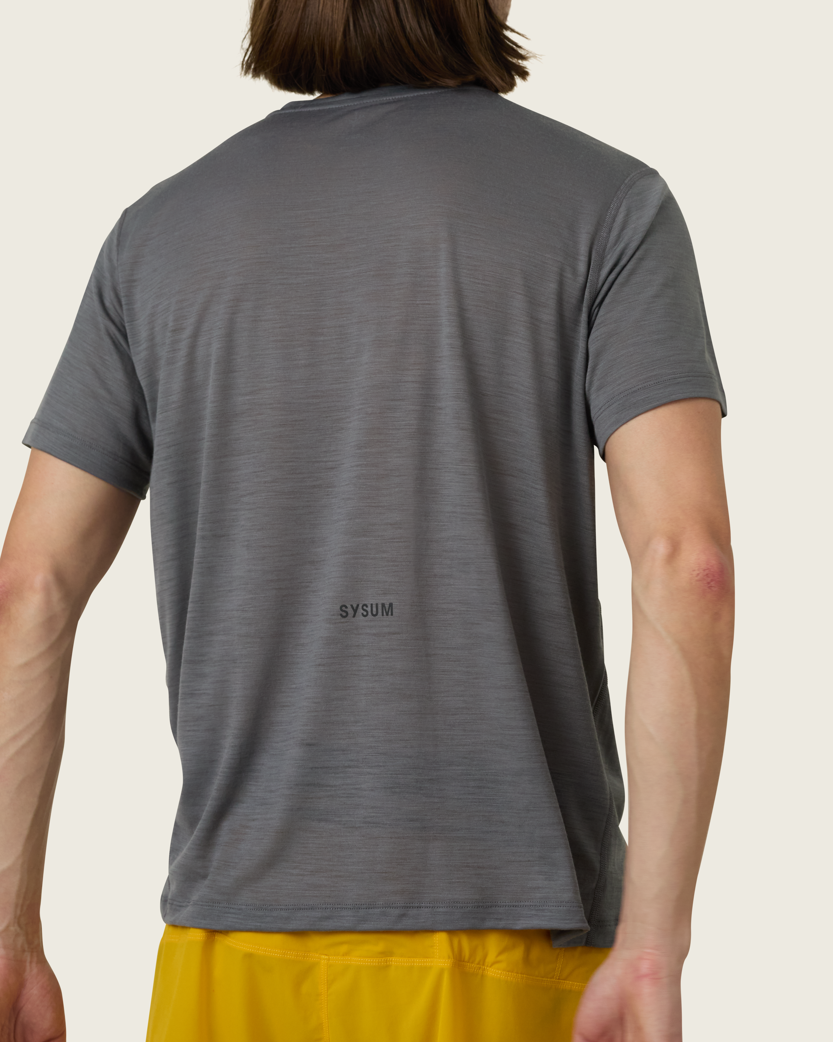 SYSUM Men's Merino Two Tee - Detail Back