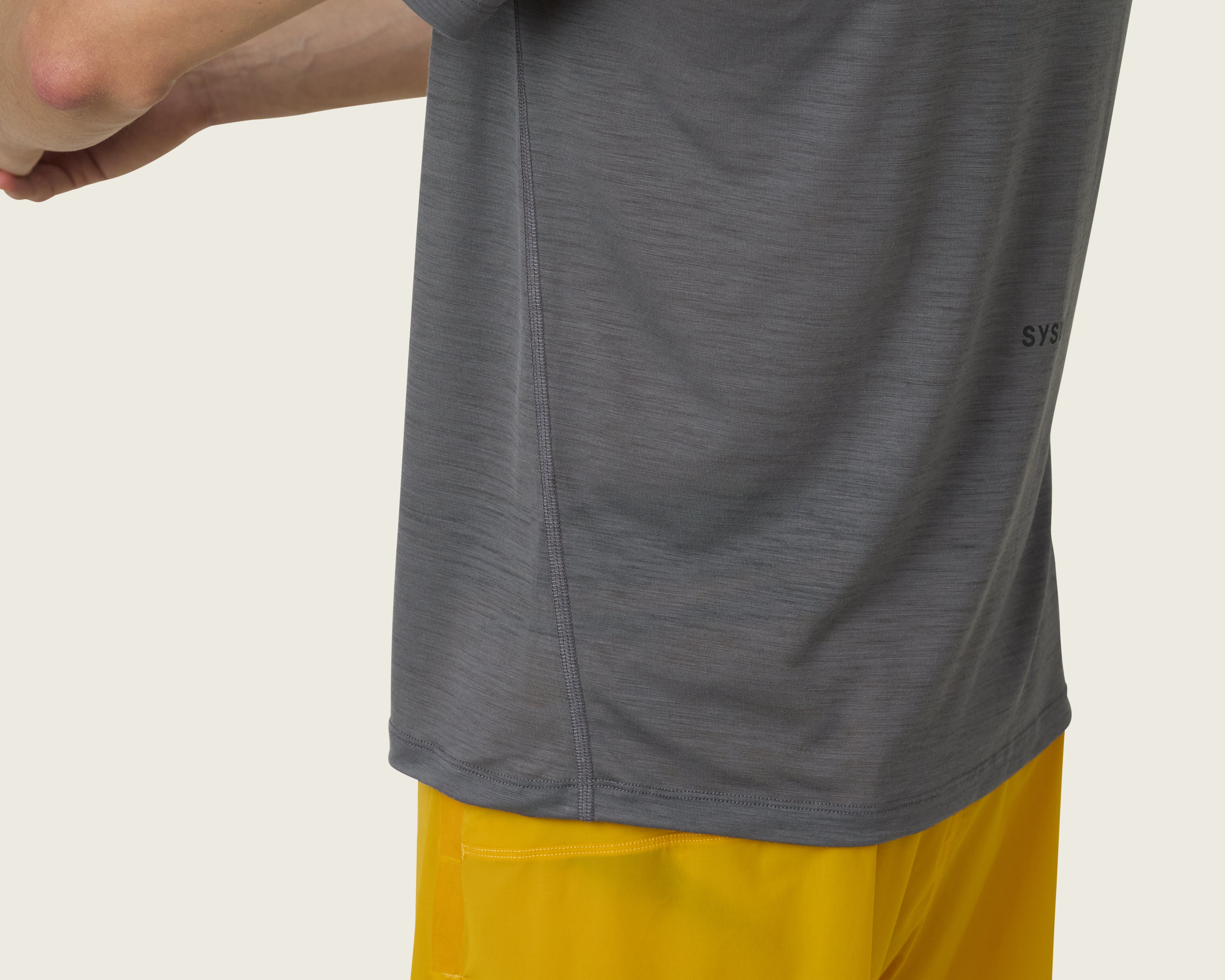 SYSUM Mens Merino Two Tee - Side Seam