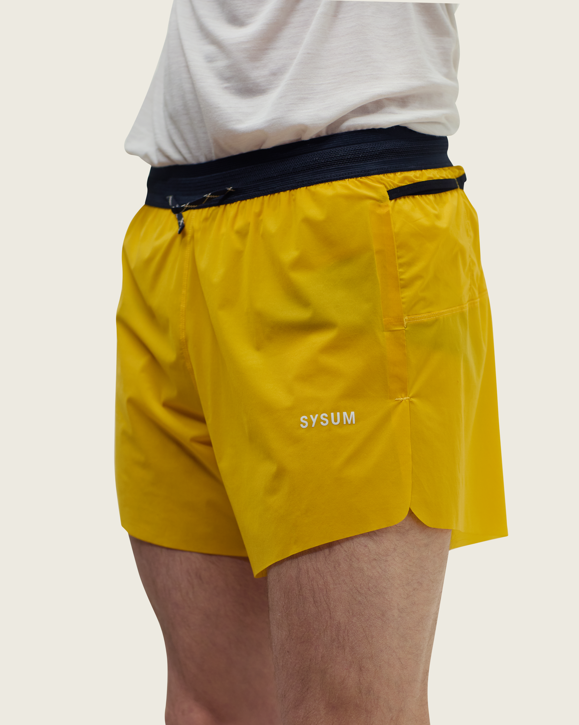 SYSUM Men's Packer Cordura Trail Short 4" Sap - Detail Front