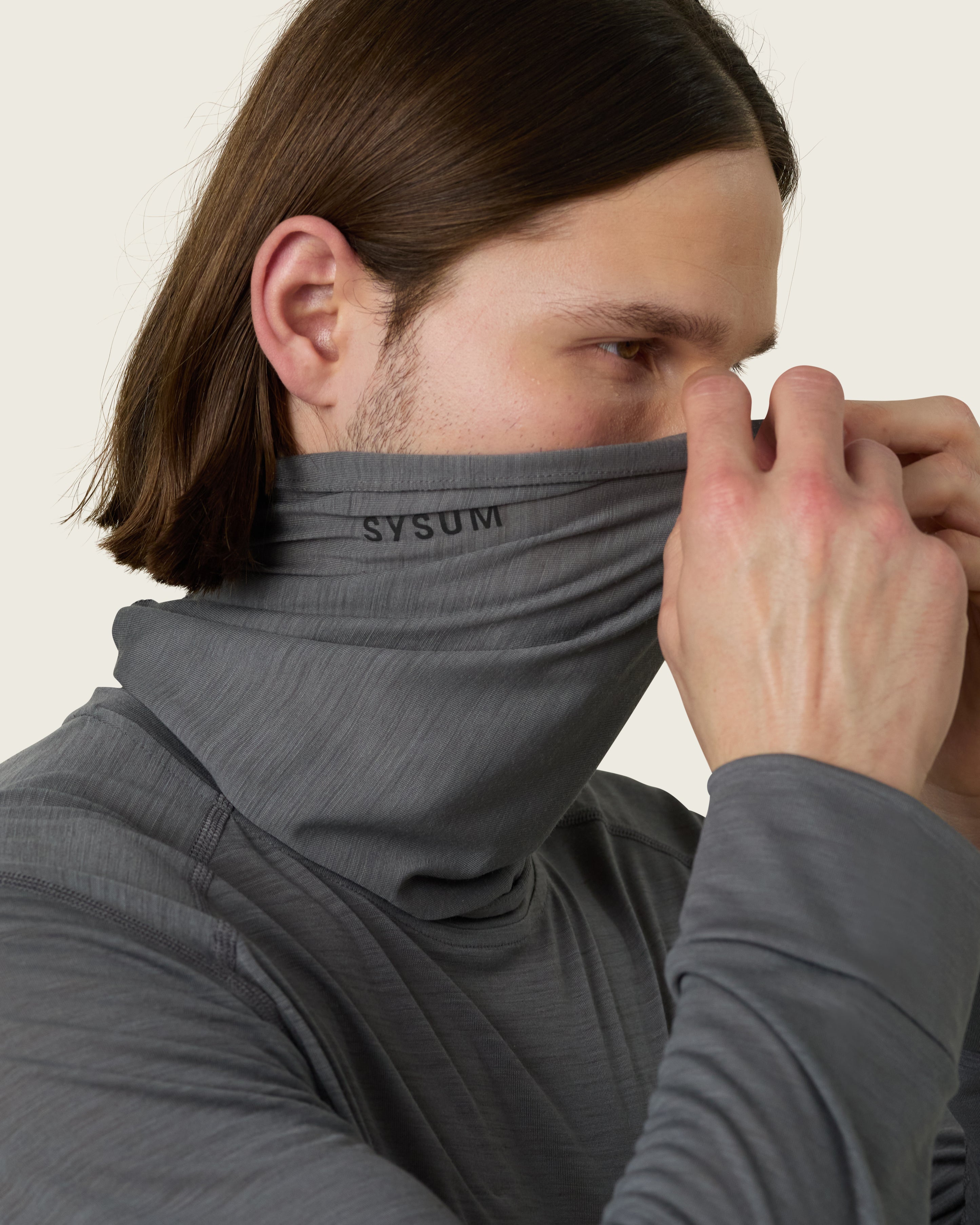 SYSUM Merino Tube Scarf - Detail Men