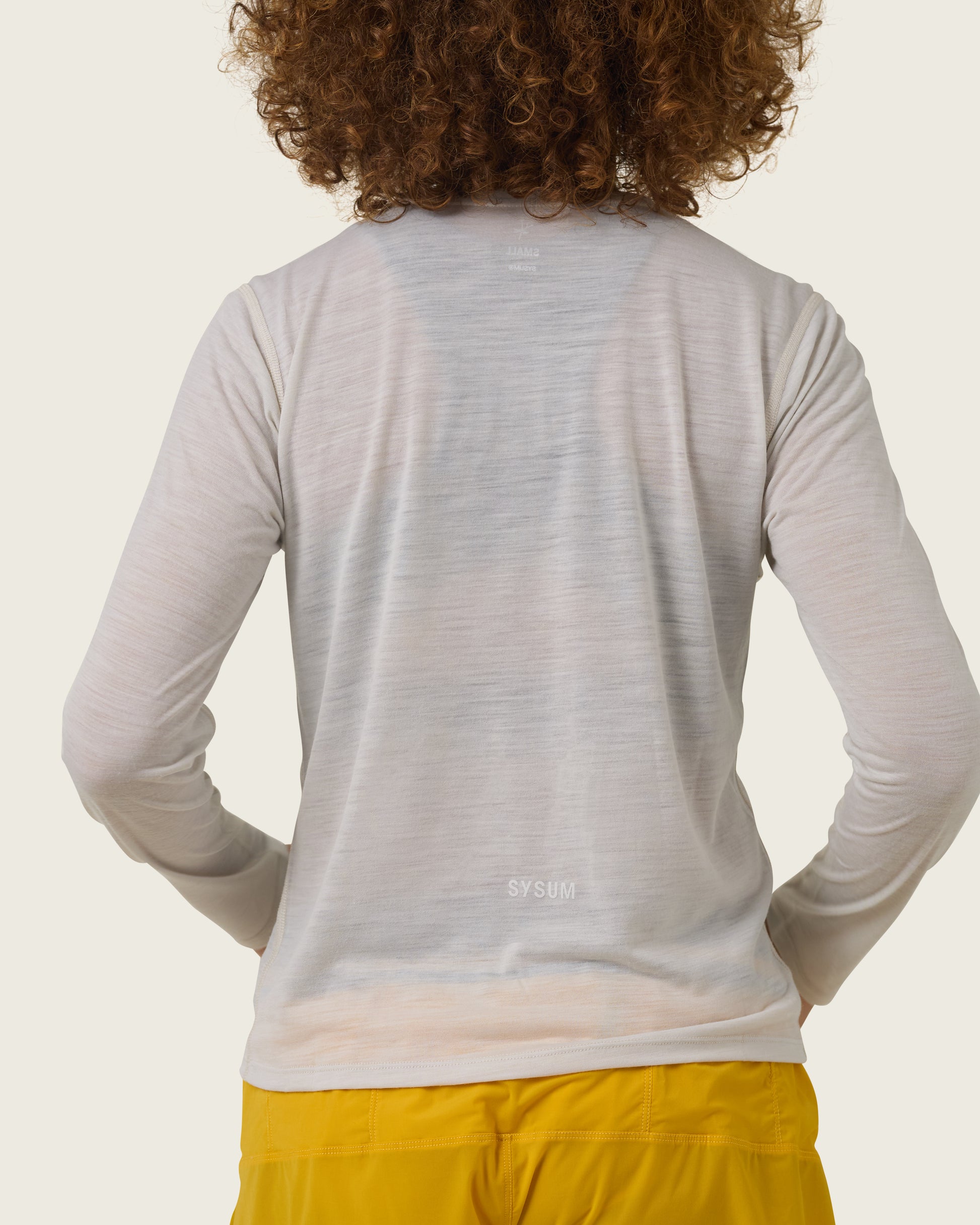SYSUM Women's Merino One Long Sleeve - Detail Back