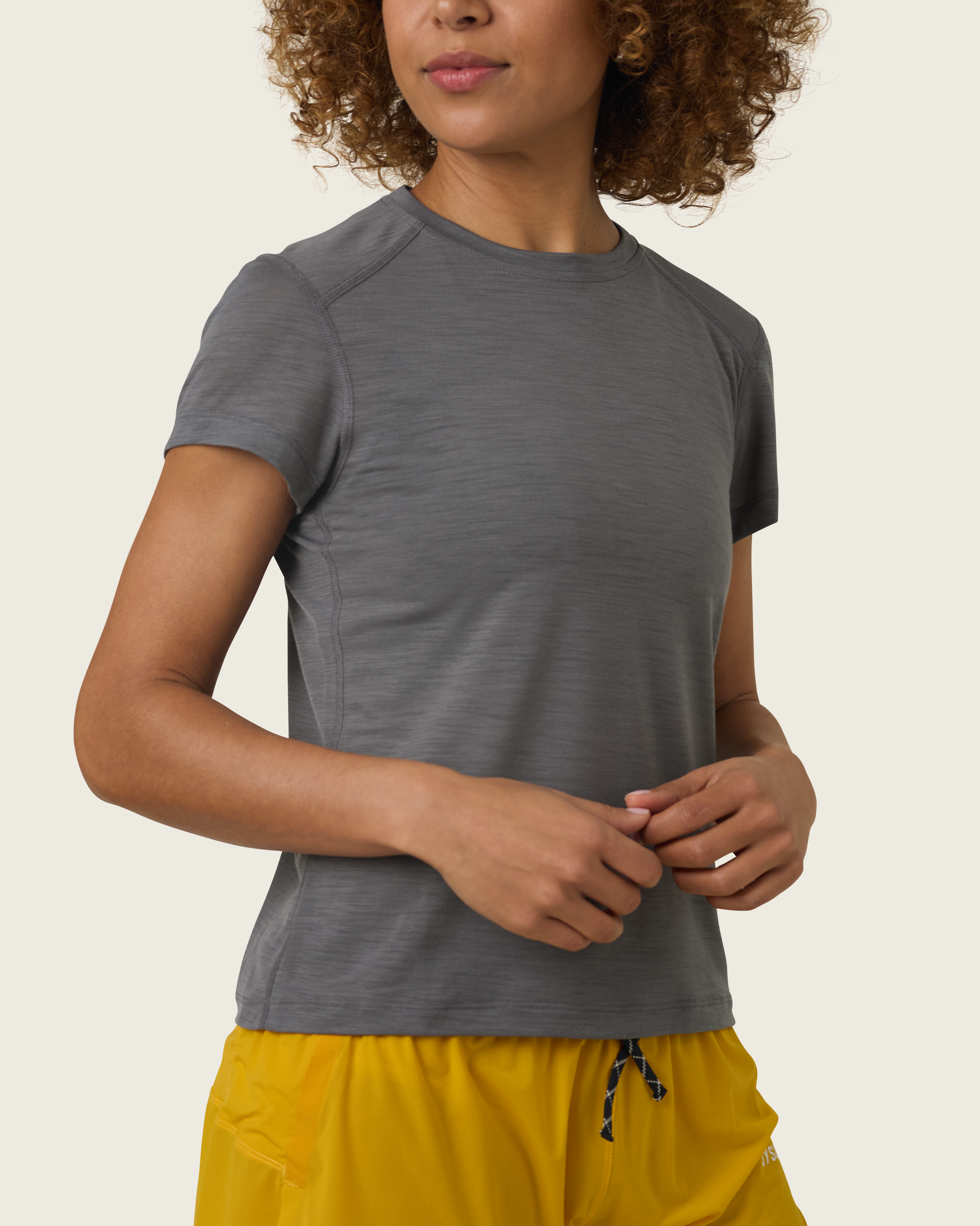 SYSUM Women's Merino Two Tee - Detail Front
