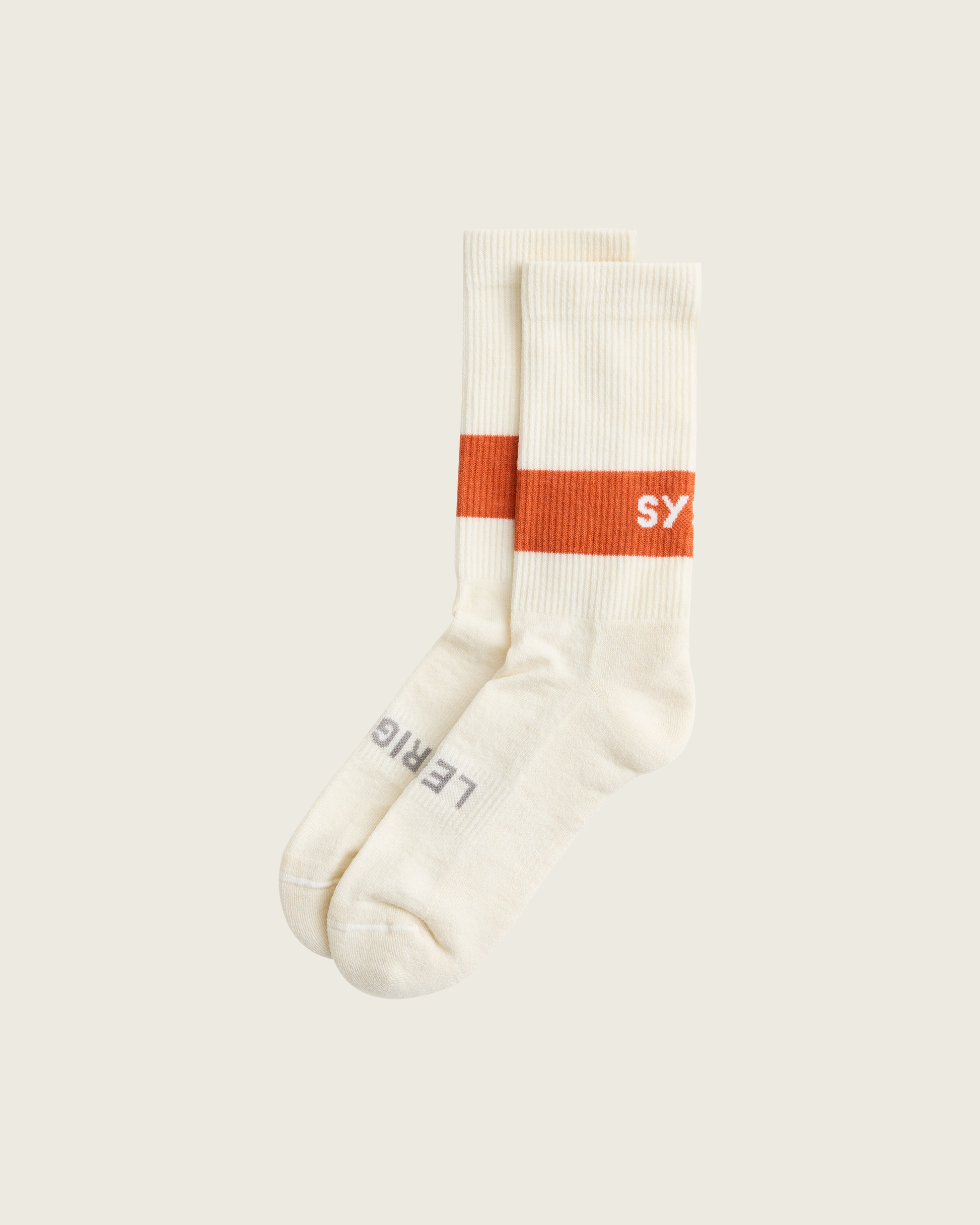 SYSUM Woollen Crew Socks Clay - Left