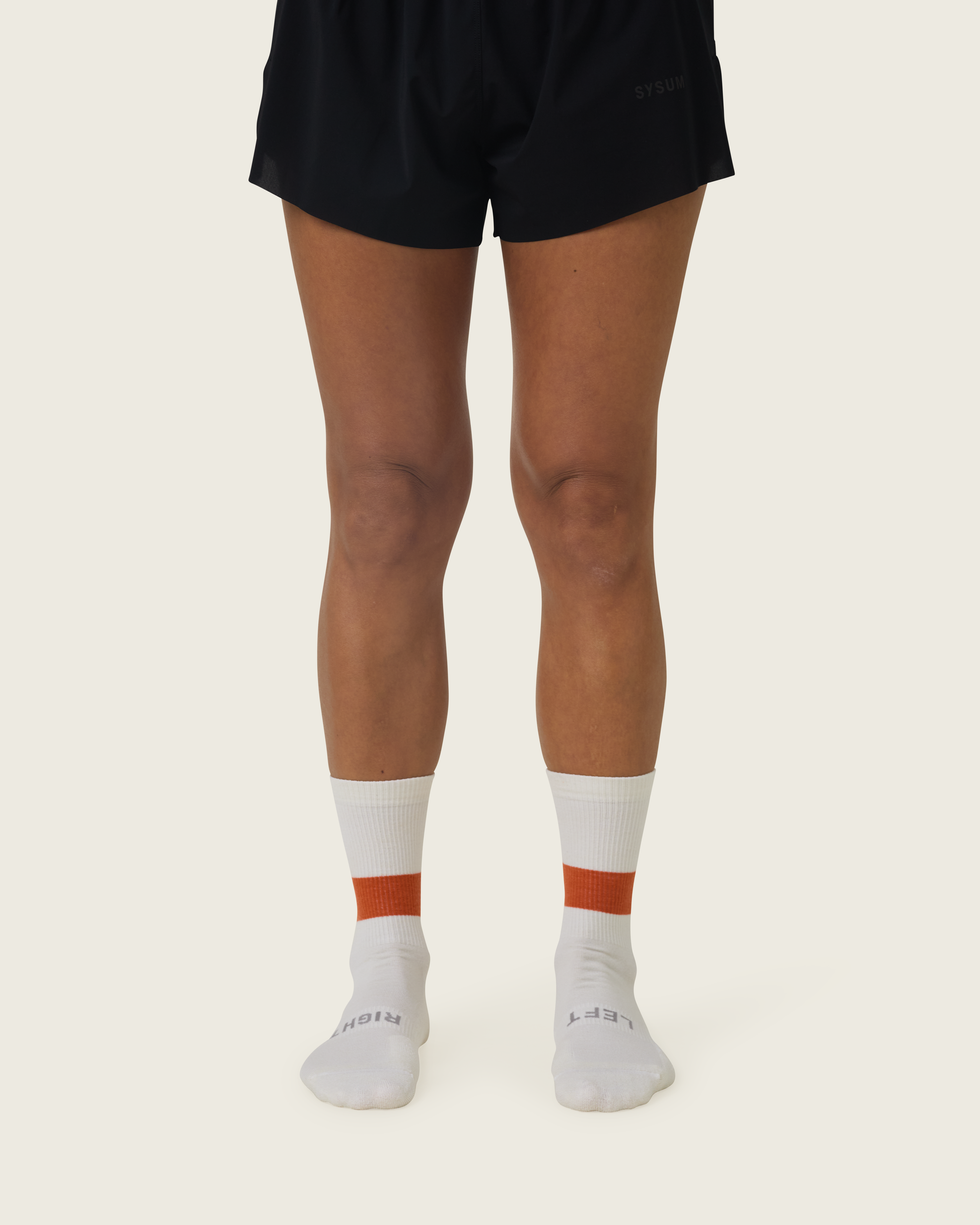 SYSUM Woollen Crew Socks Clay - Front Legs