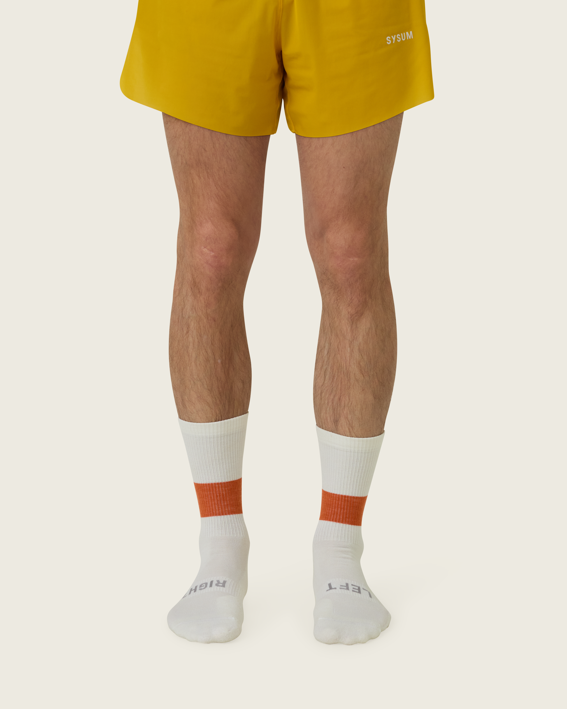 SYSUM Woollen Crew Socks Clay - Back Legs