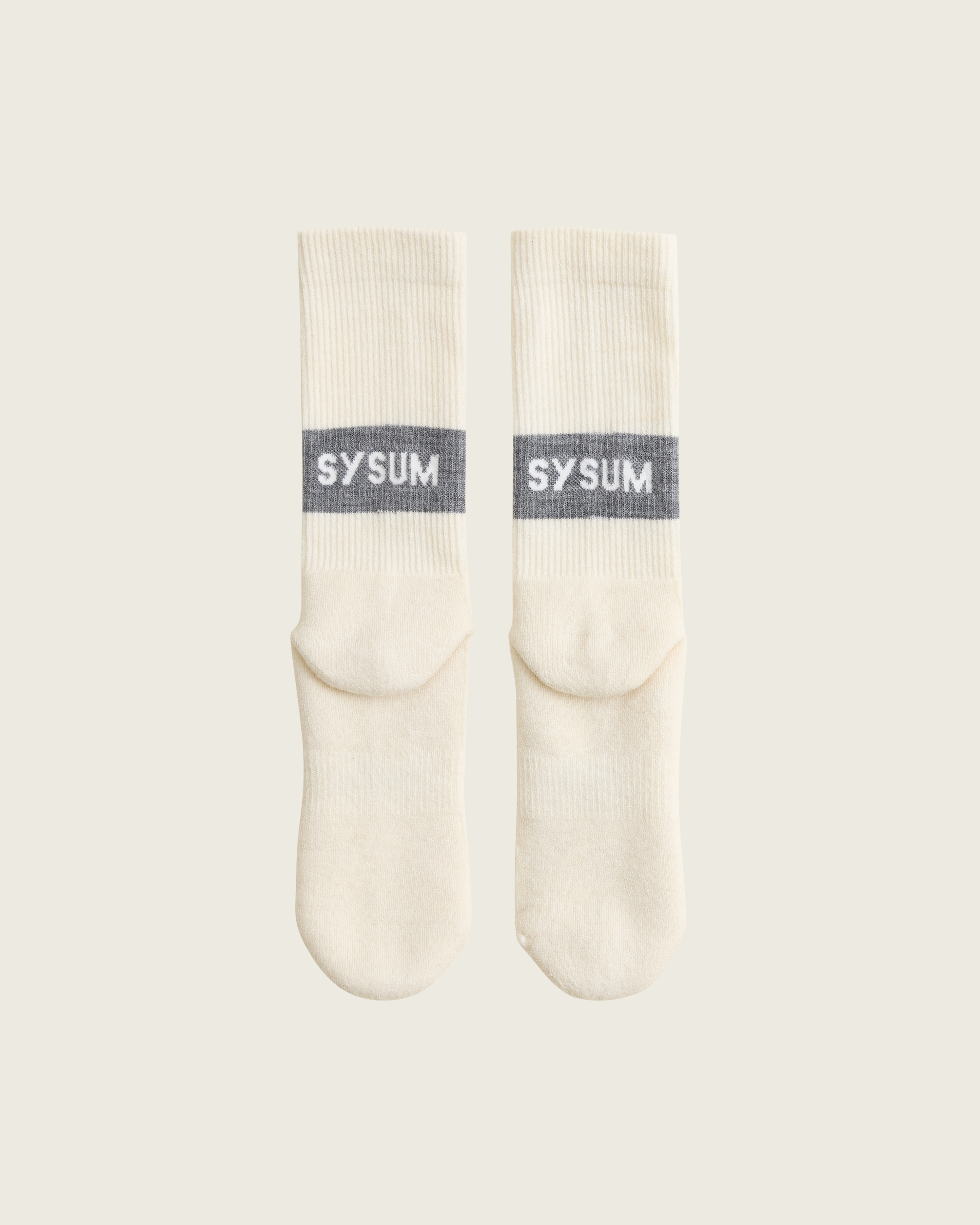 SYSUM Woollen Crew Socks Slate - Back