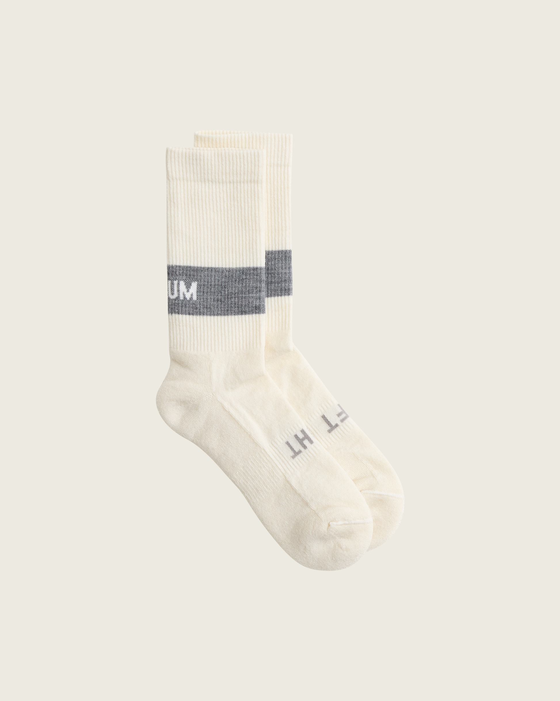 SYSUM Woollen Crew Socks Slate - Right
