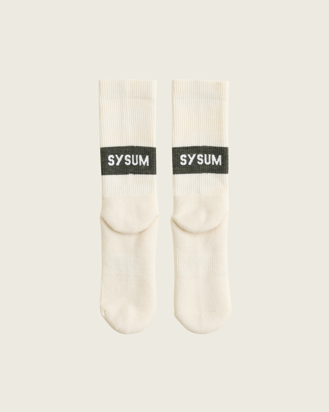 SYSUM Woollen Crew Socks Moss - Back