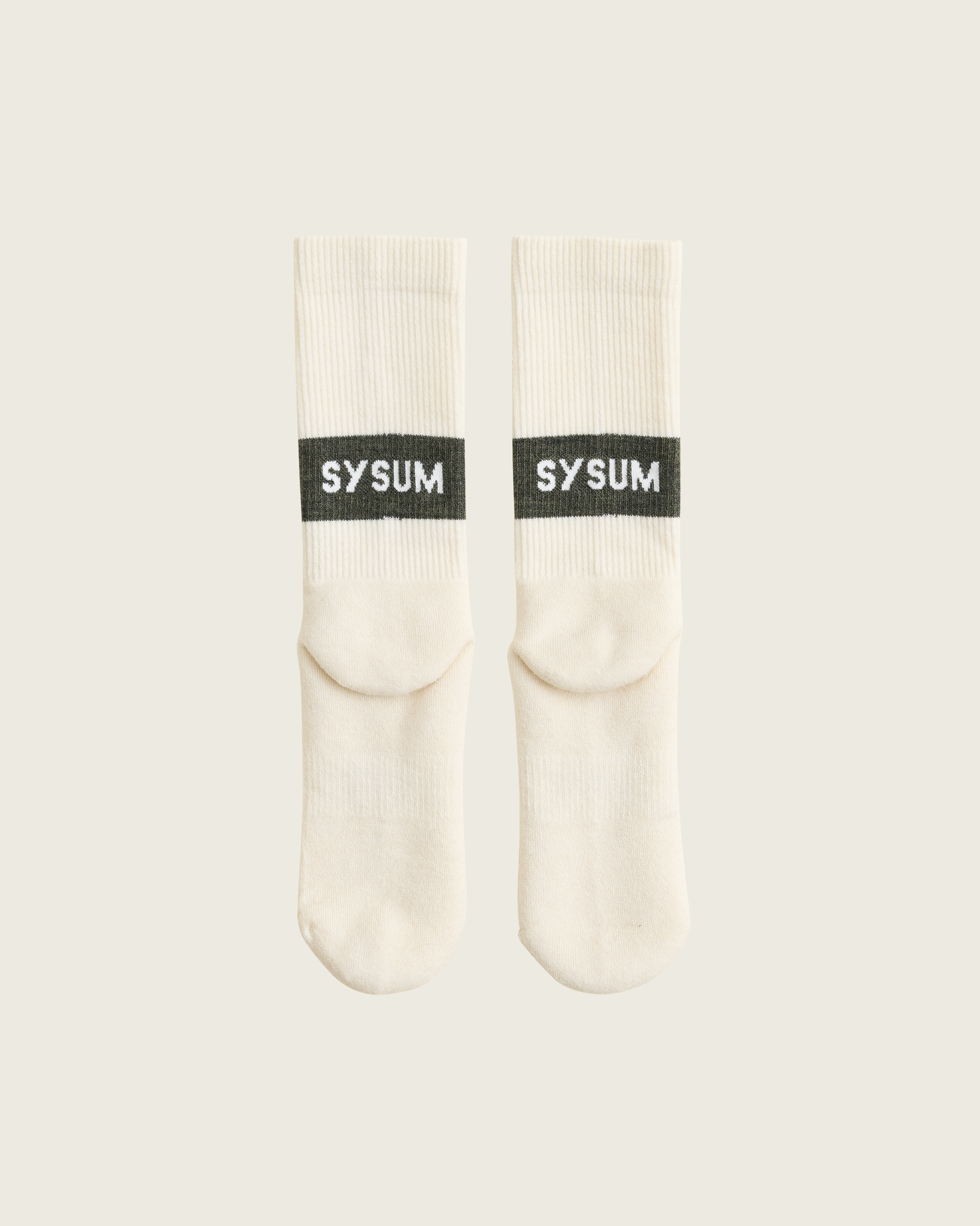 SYSUM Woollen Crew Socks Moss - Back