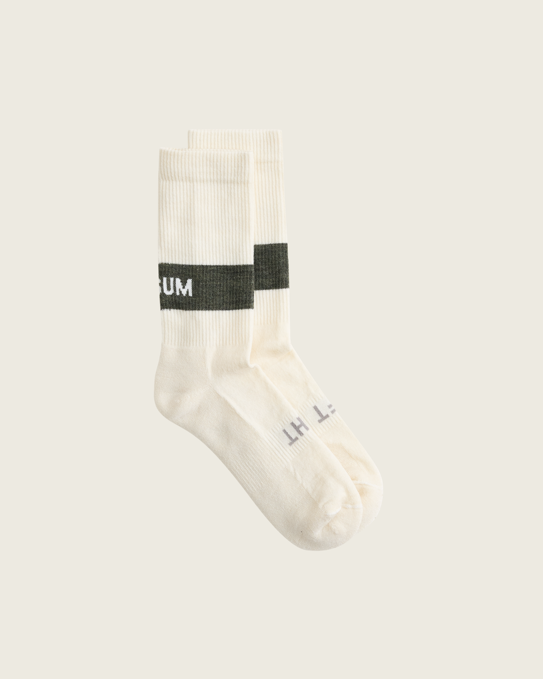 SYSUM Woollen Crew Socks Moss - Back