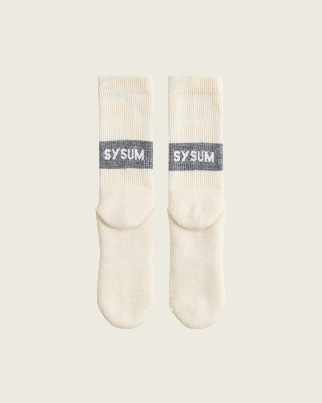 SYSUM Woollen Crew Socks Slate - Back